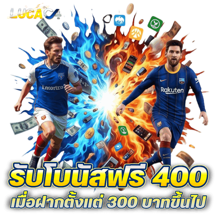 รับโบนัสฟรี 400 เมื่อฝากตั้งแต่ 300 บาท
